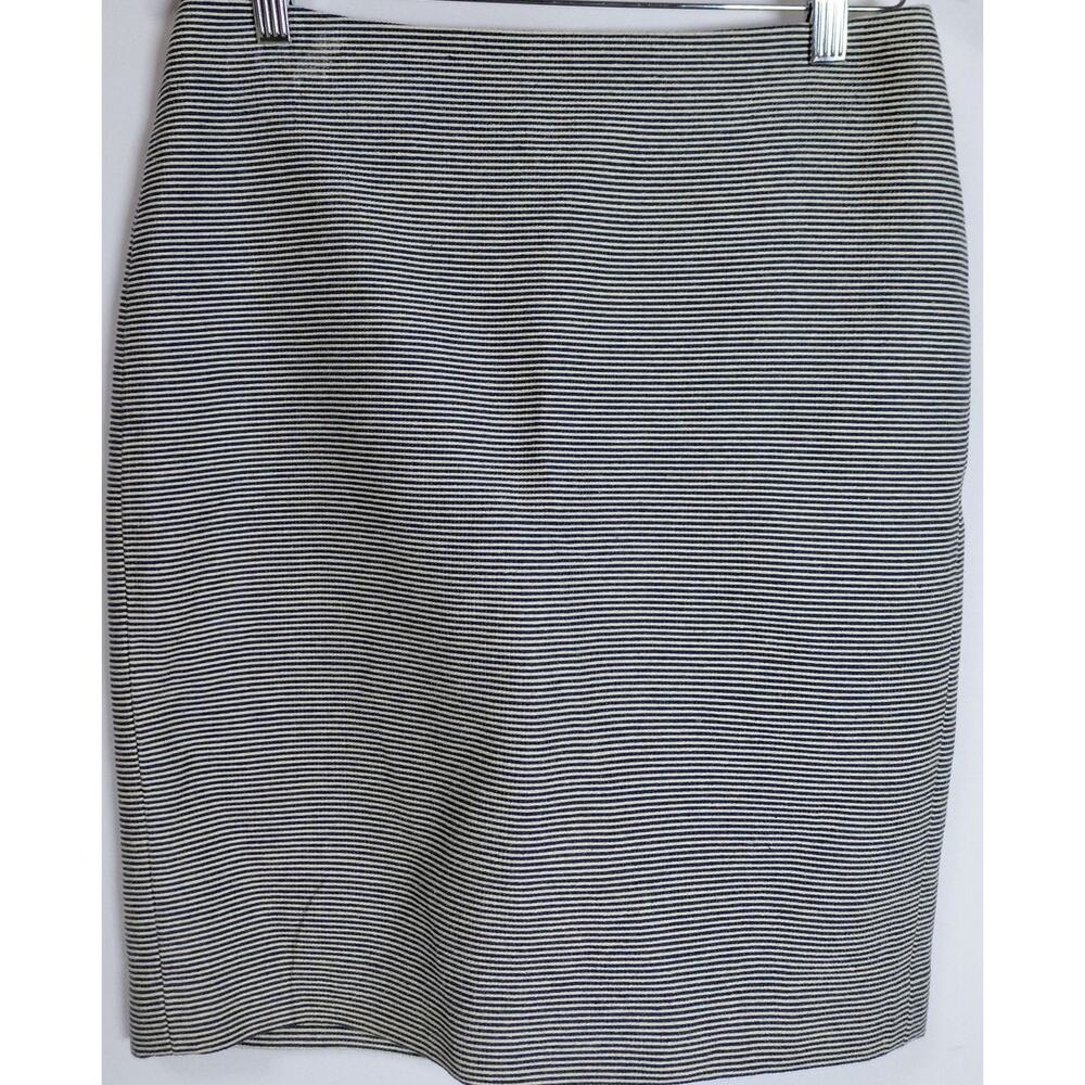 Talbots Petite Pencil Skirt Gray Solid Lined Women Size 4P